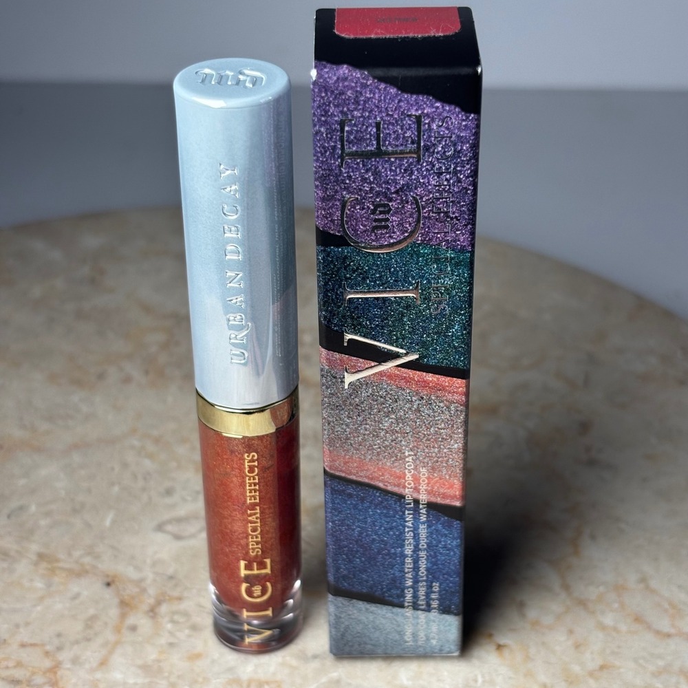 Urban Decay Vice Special Effects Lip Topcoat 4.7ml Seether Metallic Red Copper